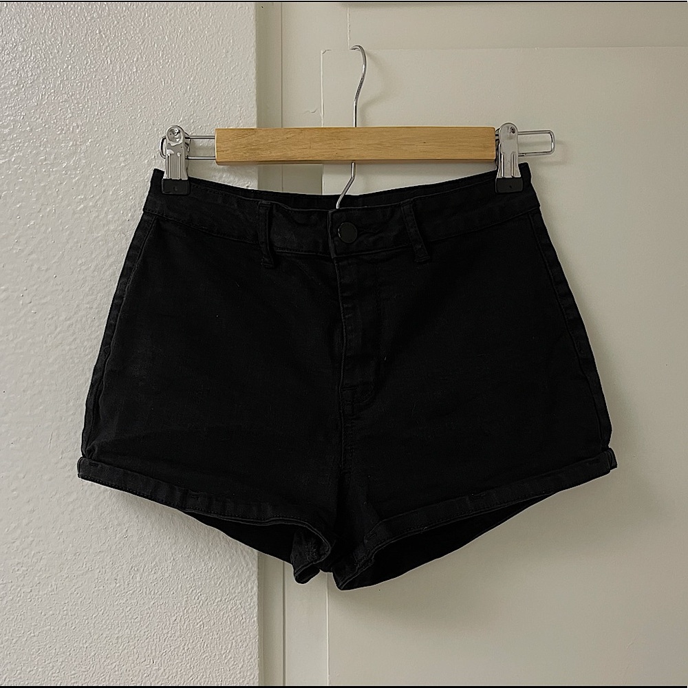 Black Denim Shorts!